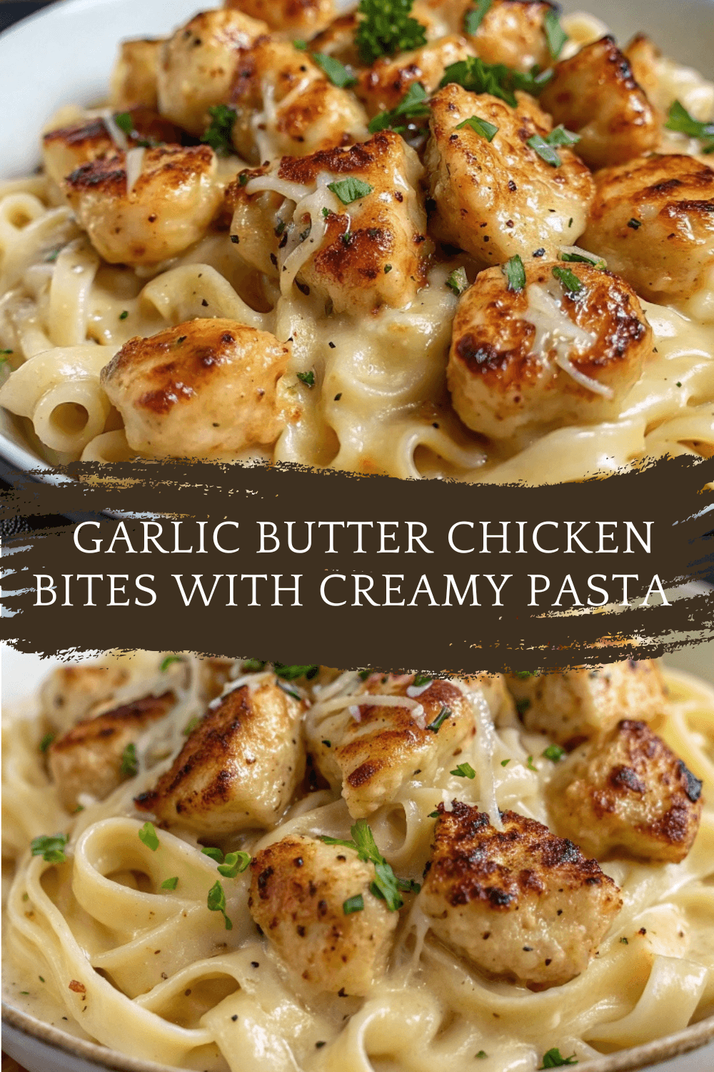 Garlic Butter Chicken Bites with Creamy Pasta – A Dreamy One-Pan Dinner You’ll Crave Every Week