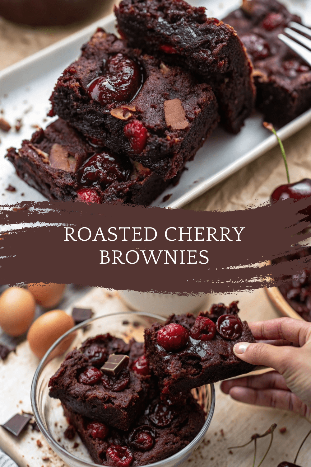 Roasted Cherry Brownies – Fudgy, Fruity & Absolutely Addictive