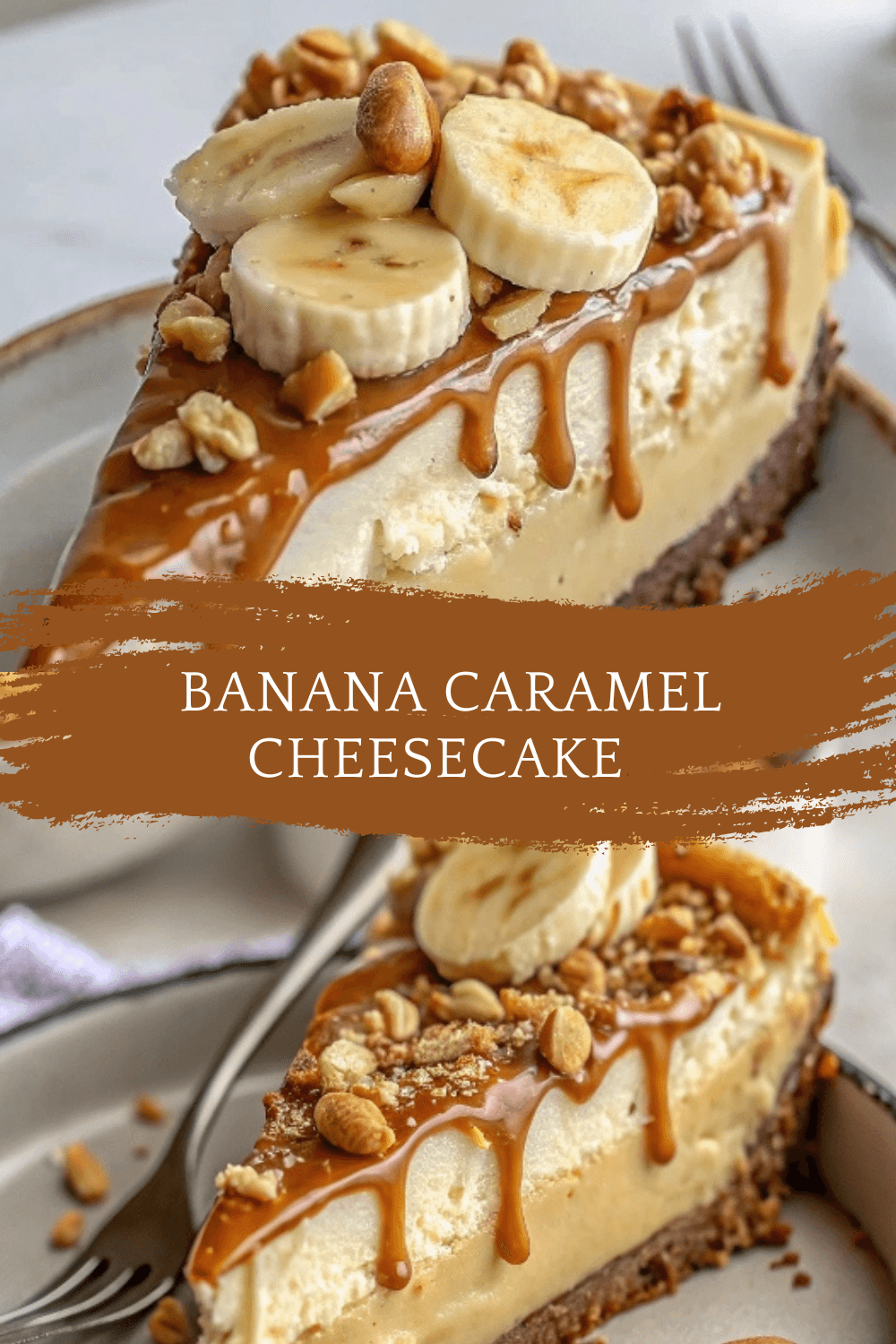 Banana Caramel Cheesecake with Roasted Peanuts – A Creamy, Crunchy, Irresistible Dessert