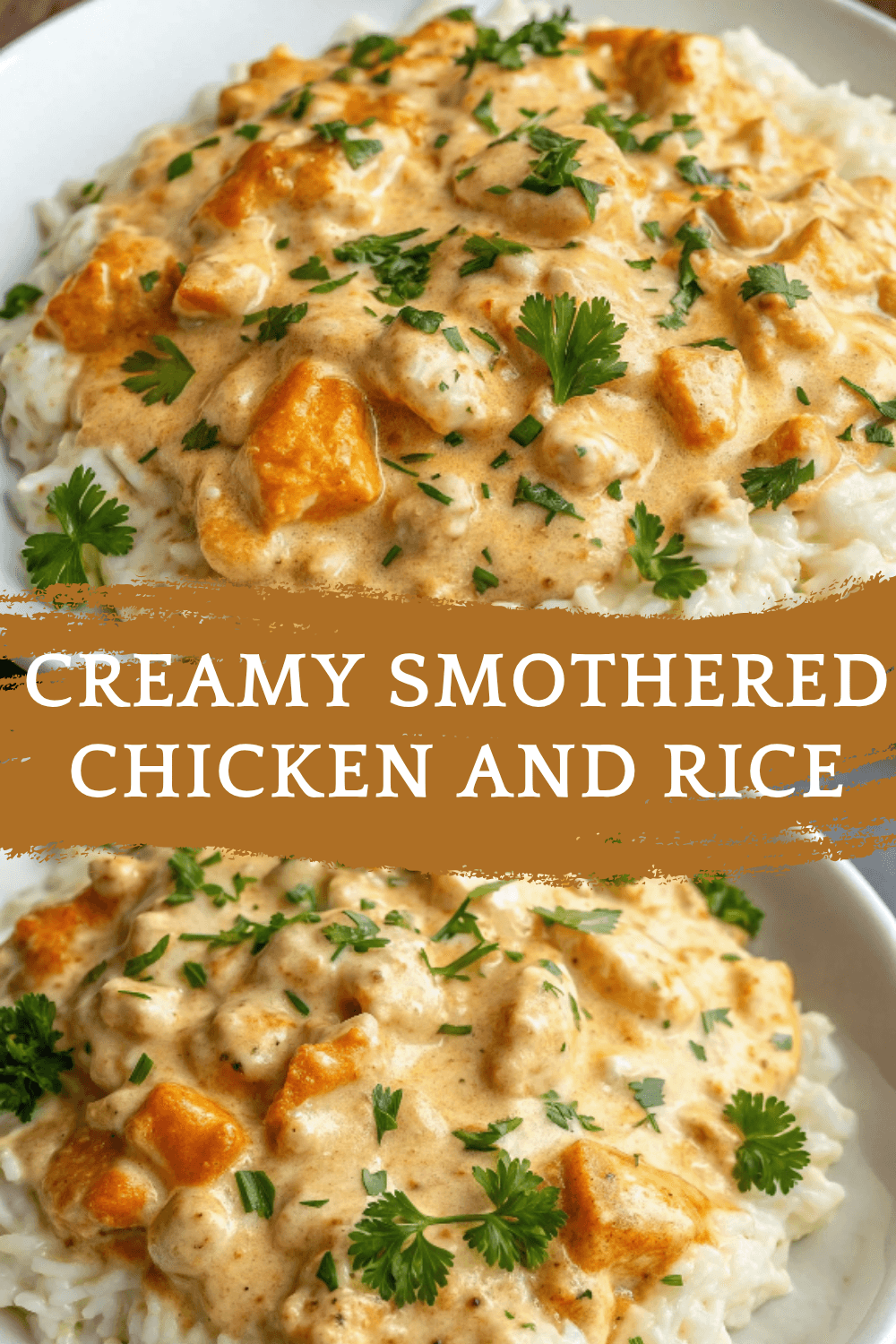 Creamy Smothered Chicken and Rice – A Cozy, Flavor-Packed One-Pan Dinner Idea