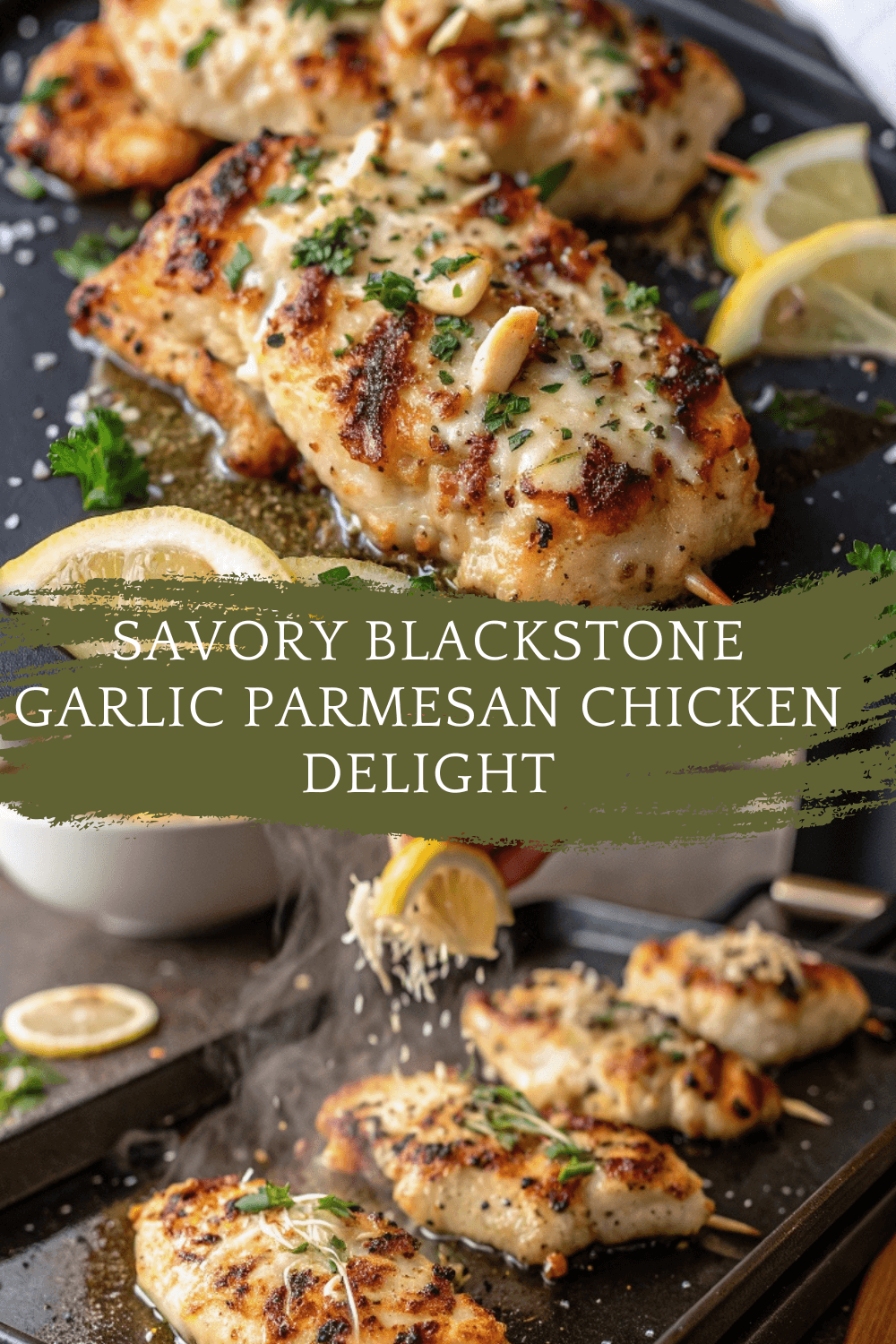 Savory Blackstone Garlic Parmesan Chicken Delight