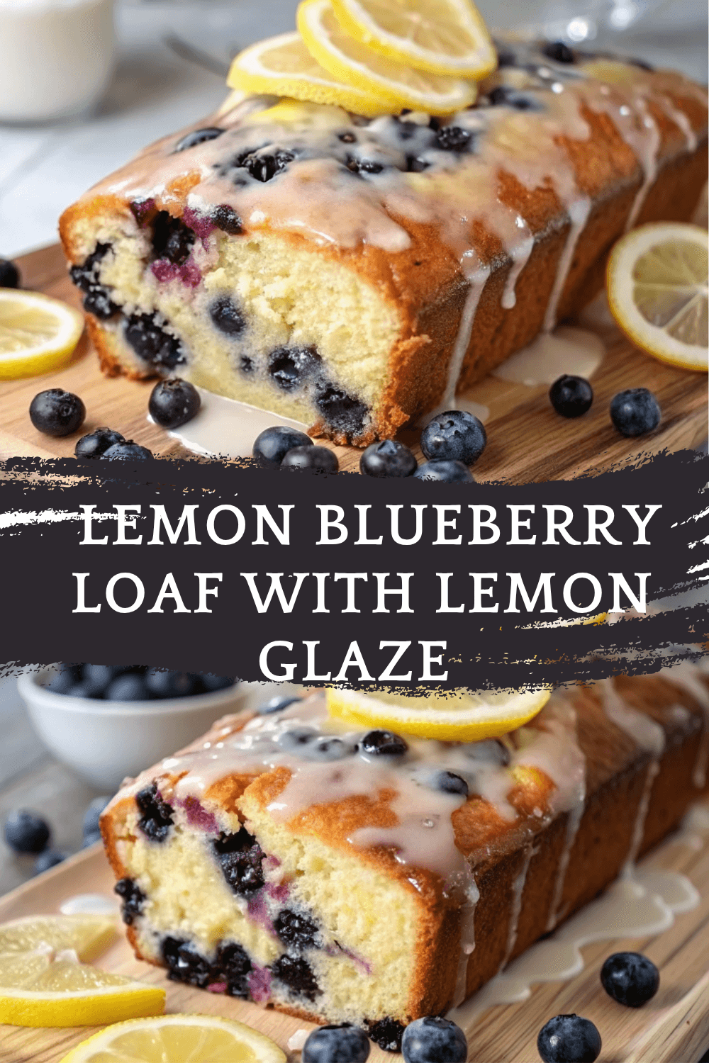 Lemon Blueberry Loaf with Lemon Glaze – Bright, Buttery & Bursting with Flavor