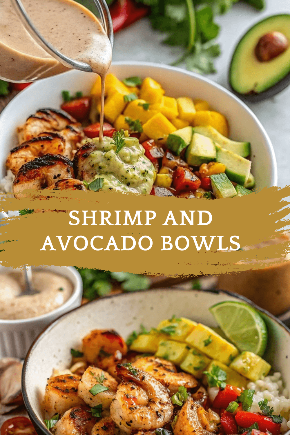 Shrimp and Avocado Bowls with Mango Salsa & Lime-Chili Sauce – Fresh, Zesty, and Naturally Nourishing
