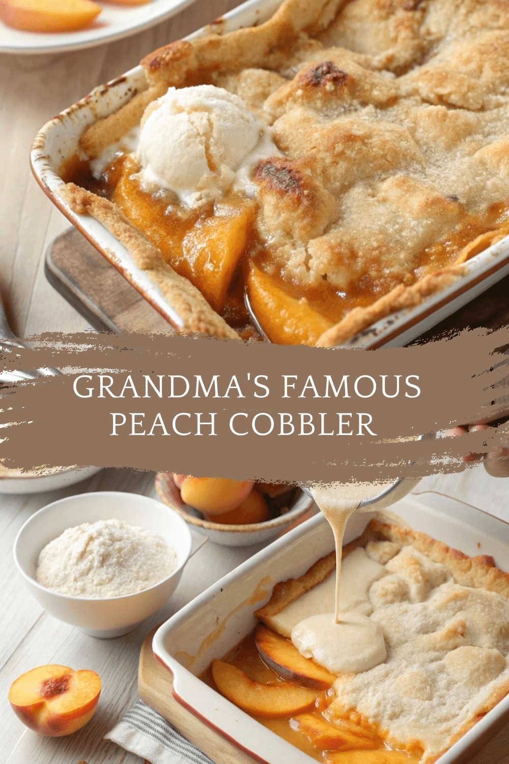 How To Make Grandma’s Famous Peach Cobbler – All You Need Is 7 Ingredients!