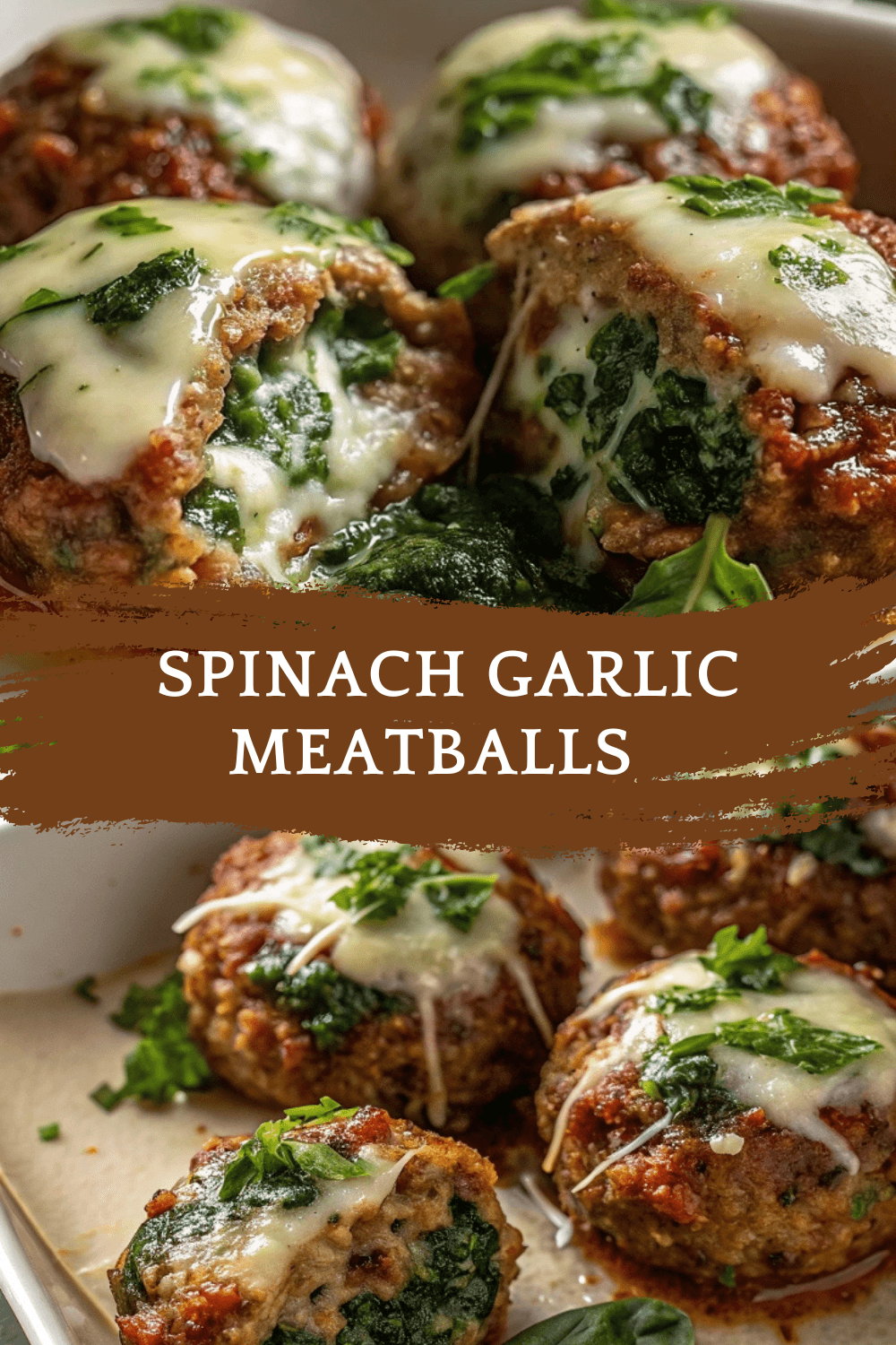 Spinach Garlic Meatballs Stuffed with Mozzarella – Juicy, Cheesy & Unforgettable Comfort Food