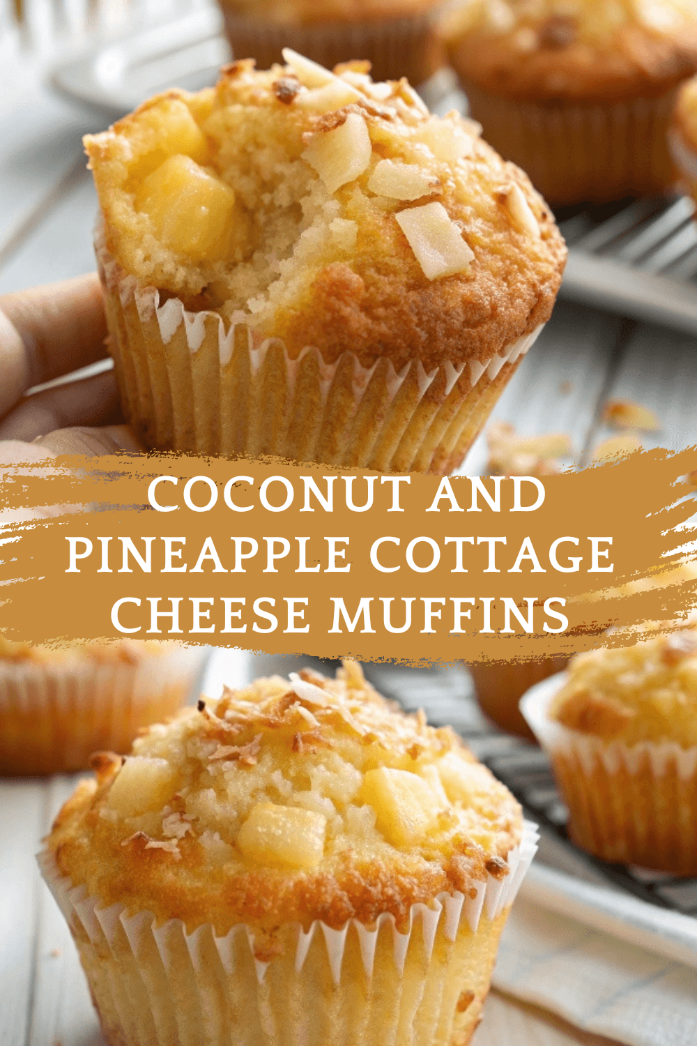 Healthy Coconut and Pineapple Cottage Cheese Muffins – Tropical, Protein-Packed & Naturally Sweet