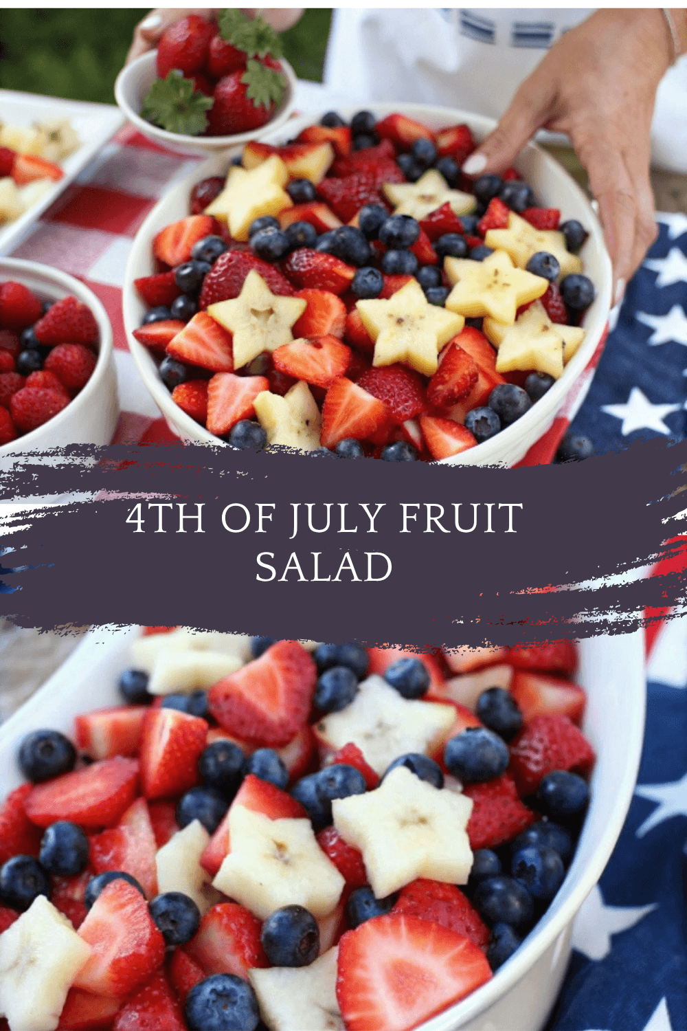 4th of July Fruit Salad – A Juicy, Festive, Red, White & Blue Treat