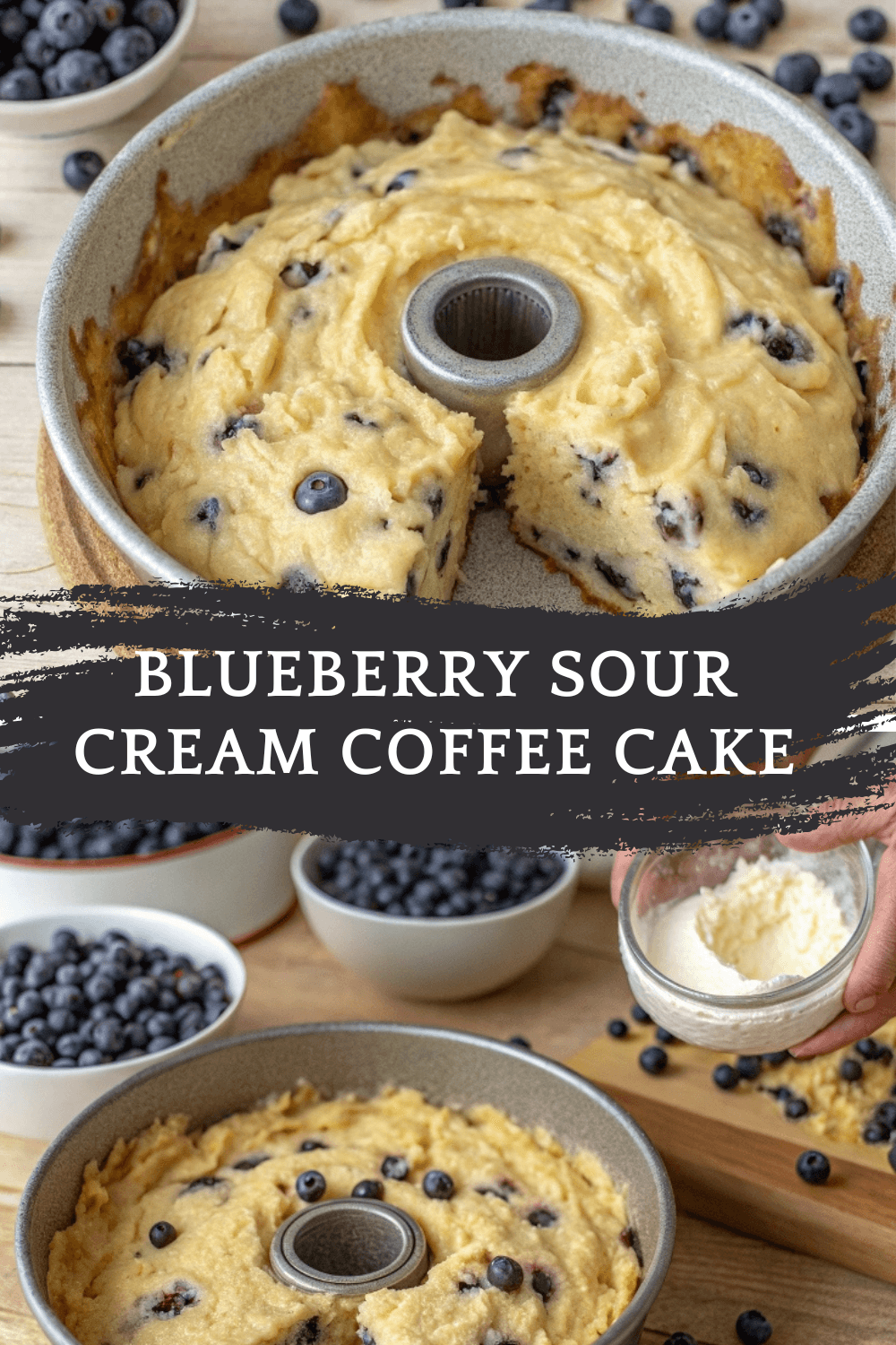 The Best Blueberry Sour Cream Coffee Cake Recipe – A Bakery-Style Classic at Home!