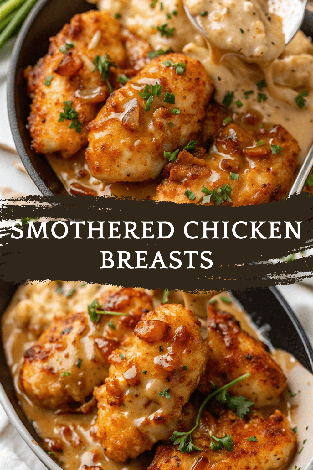Smothered Chicken Breasts – Juicy, Creamy & Packed with Flavor
