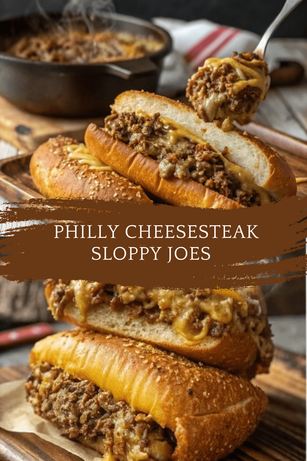 Philly Cheesesteak Sloppy Joes – Juicy, Cheesy, and Crazy Easy