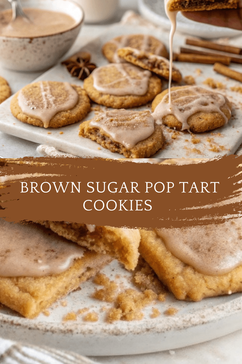 Brown Sugar Pop Tart Cookies – The Ultimate Nostalgic Treat with a Gooey Center!