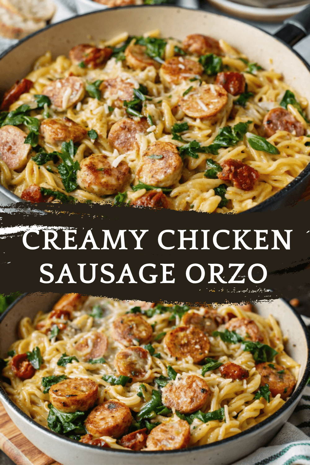 Creamy Chicken Sausage Orzo – A One-Pan Comfort Meal with Flavor and Ease