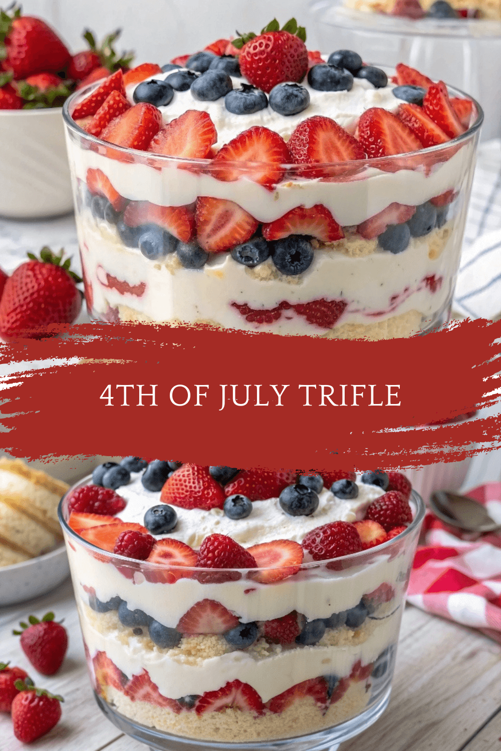 4th of July Trifle – A Patriotic Showpiece for Any Gathering