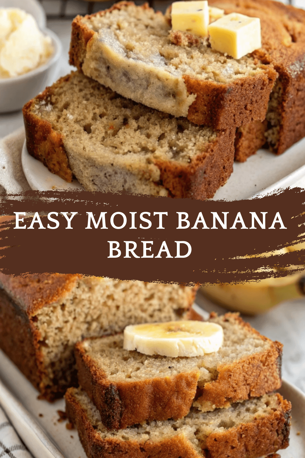 Easy Moist Banana Bread – Soft, Sweet, and Perfect Every Time