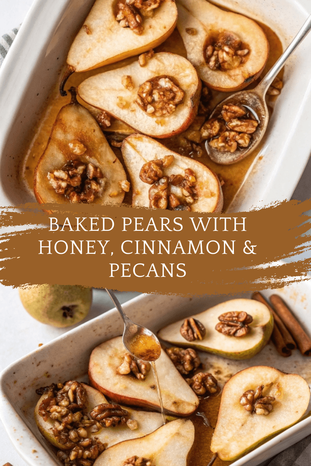 Baked Pears with Honey, Cinnamon & Pecans – A Cozy, Elegant Dessert You Can Make Anytime