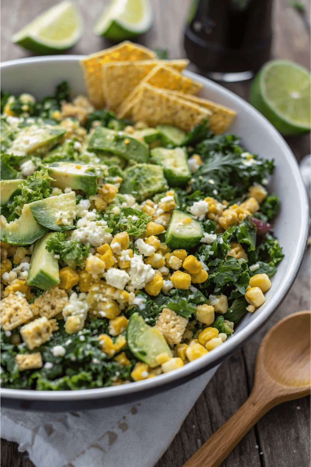 Mexican Street Corn Kale Salad – A Bold & Creamy Southwest Twist