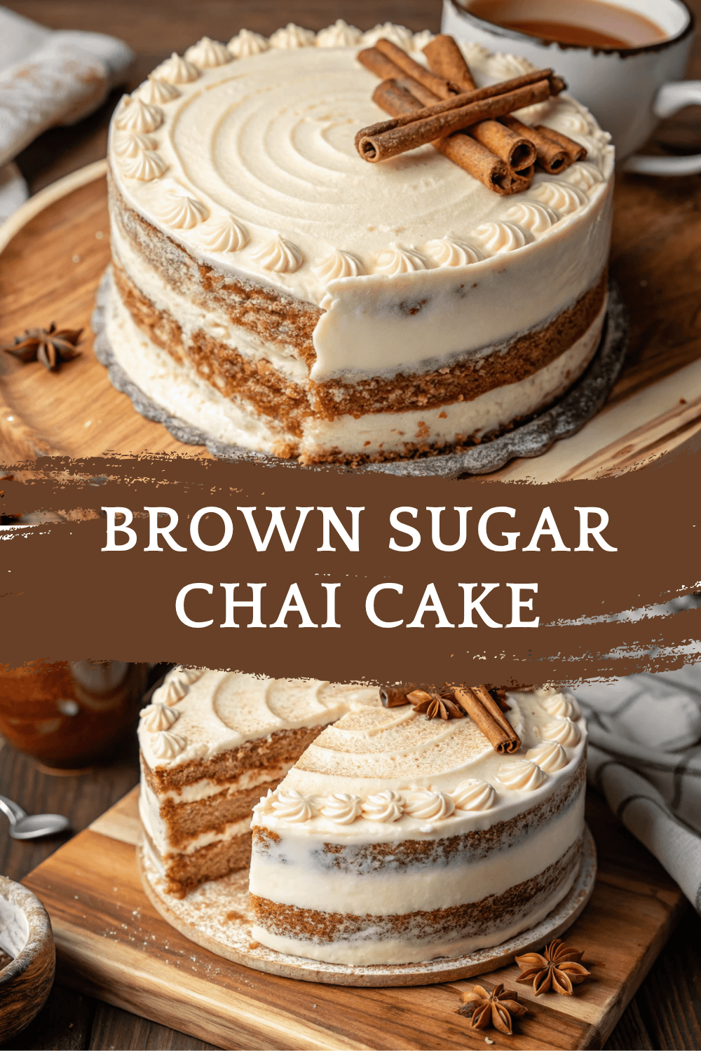Brown Sugar Chai Cake – A Cozy, Spiced Dessert with Cream Cheese Frosting