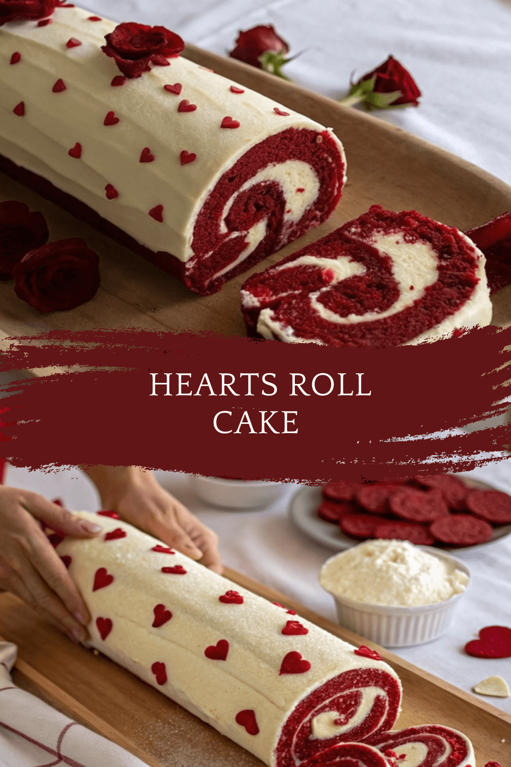 Hearts Roll Cake | The Perfect Valentine’s Day Dessert
