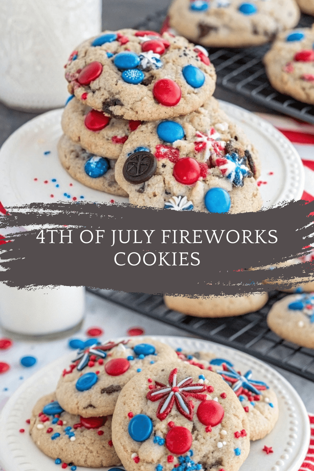 4th of July Fireworks Cookies – Bright, Buttery, and Bursting with Color