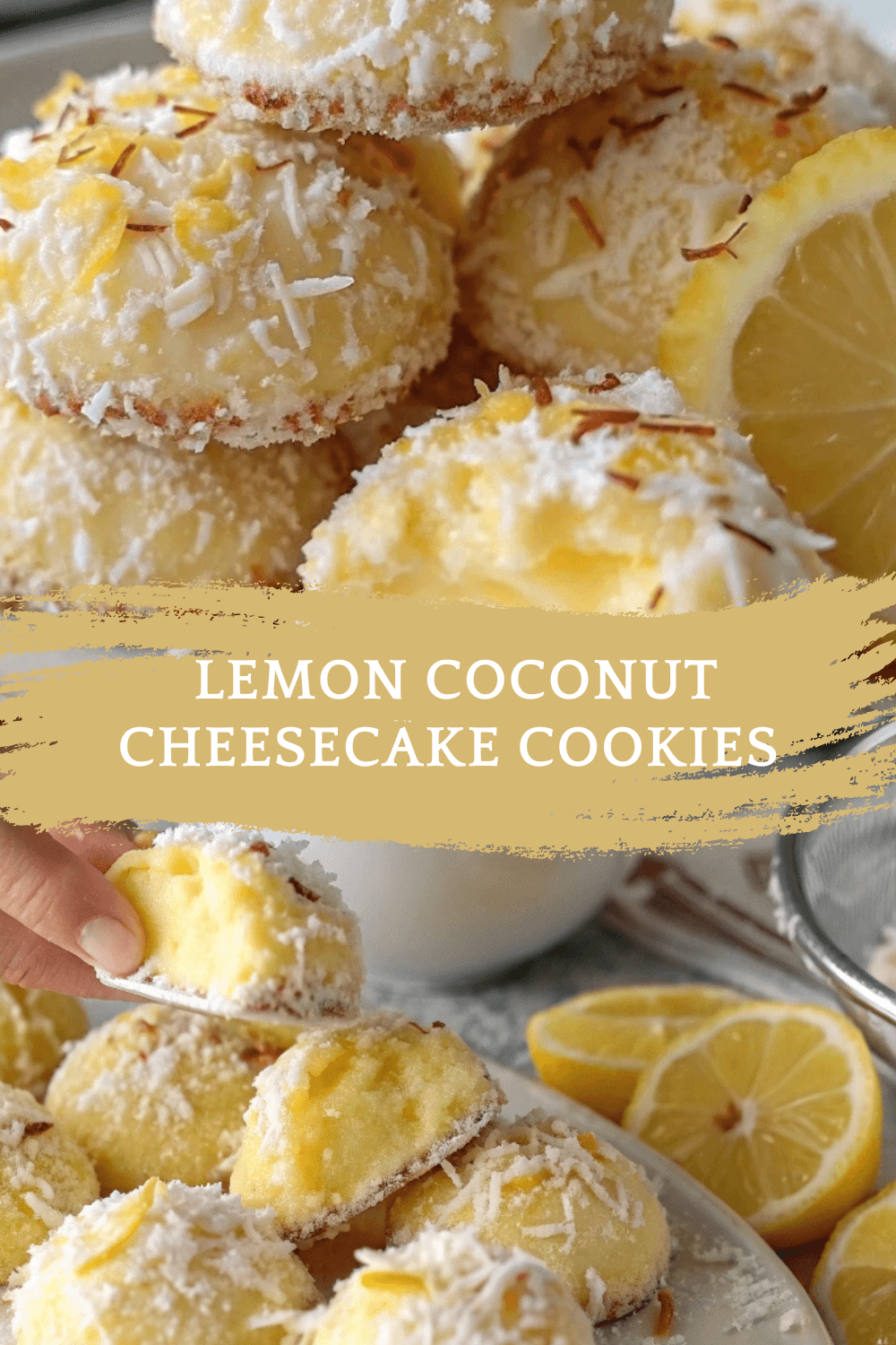 Lemon Coconut Cheesecake Cookies – Soft, Tangy, and Dreamy with Every Bite!