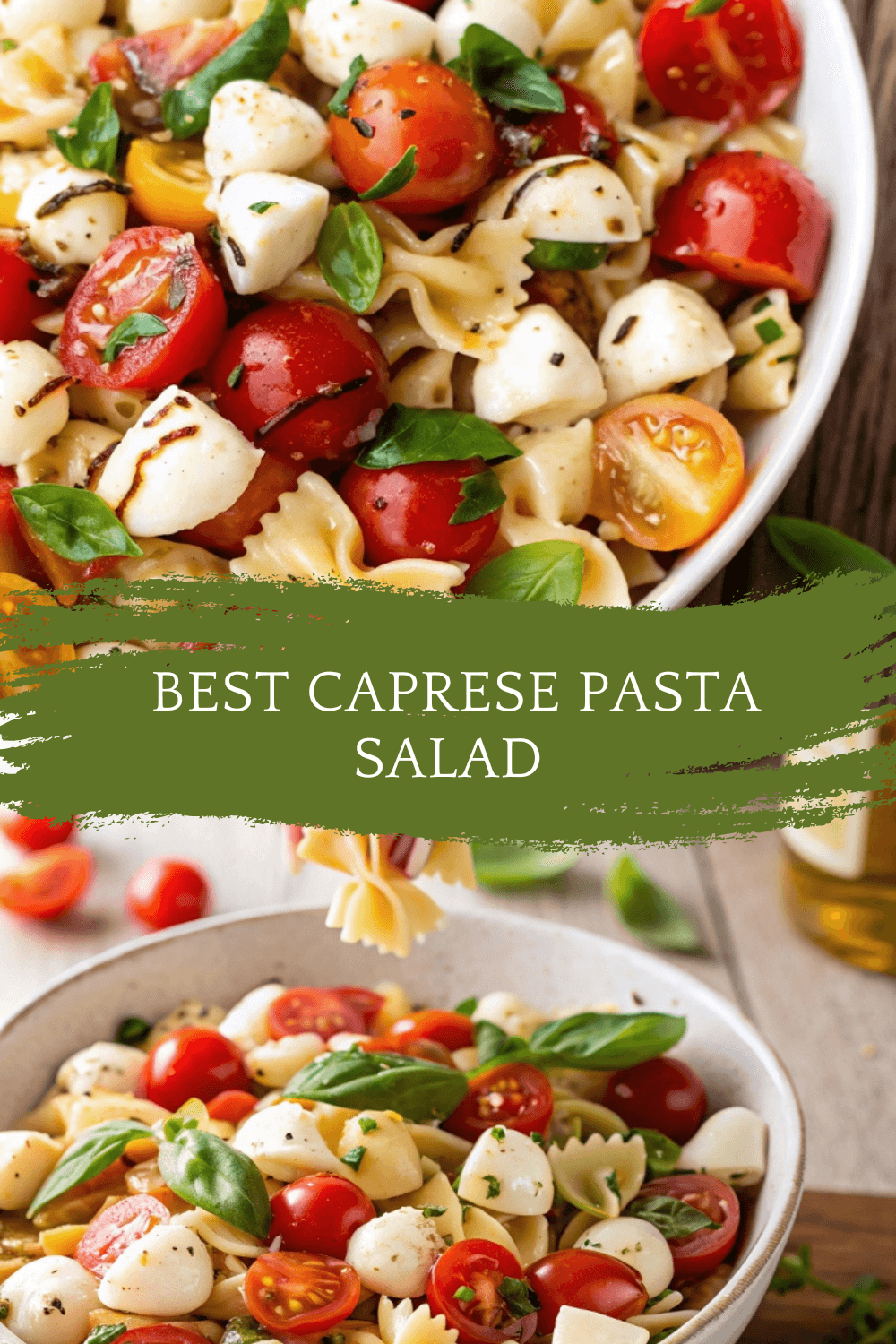 Best Caprese Pasta Salad – Fresh, Creamy & Bursting with Summer Flavor