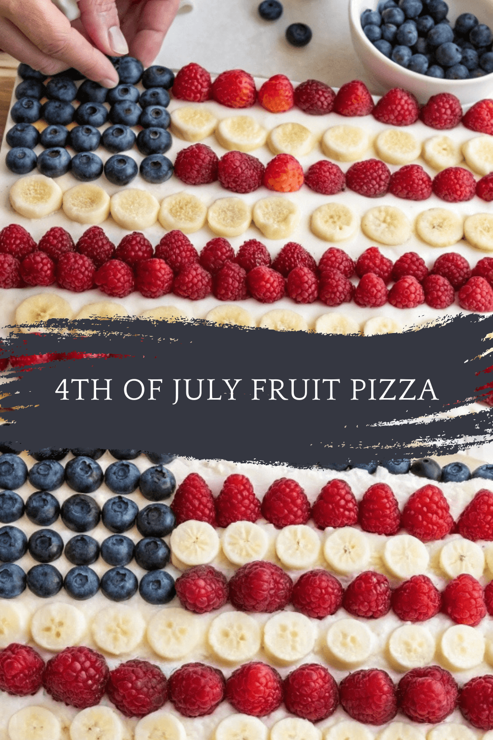 4th of July Fruit Pizza – A Patriotic Red, White & Blue Dessert