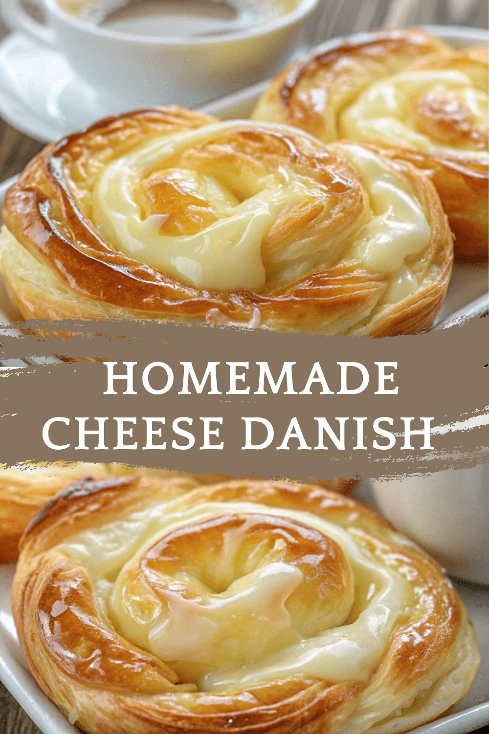 Homemade Cheese Danish – Buttery, Flaky, and Filled with Sweet Cream Cheese Goodness!