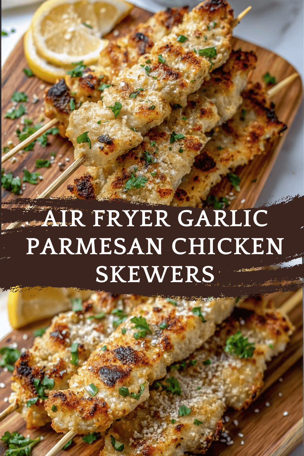 Air Fryer Garlic Parmesan Chicken Skewers – Crispy, Juicy & Packed with Flavor