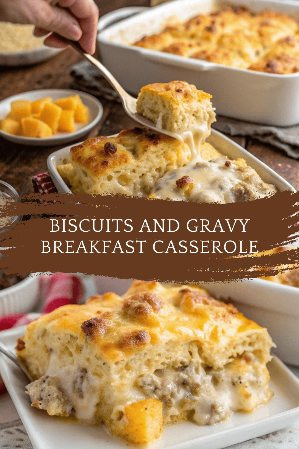 Biscuits and Gravy Breakfast Casserole – Easy & Hearty Brunch
