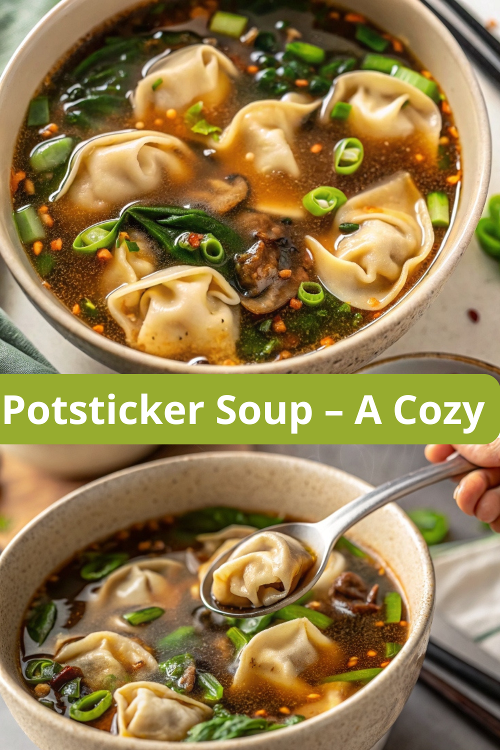Potsticker Soup – A Cozy, Flavor-Packed Comfort Bowl