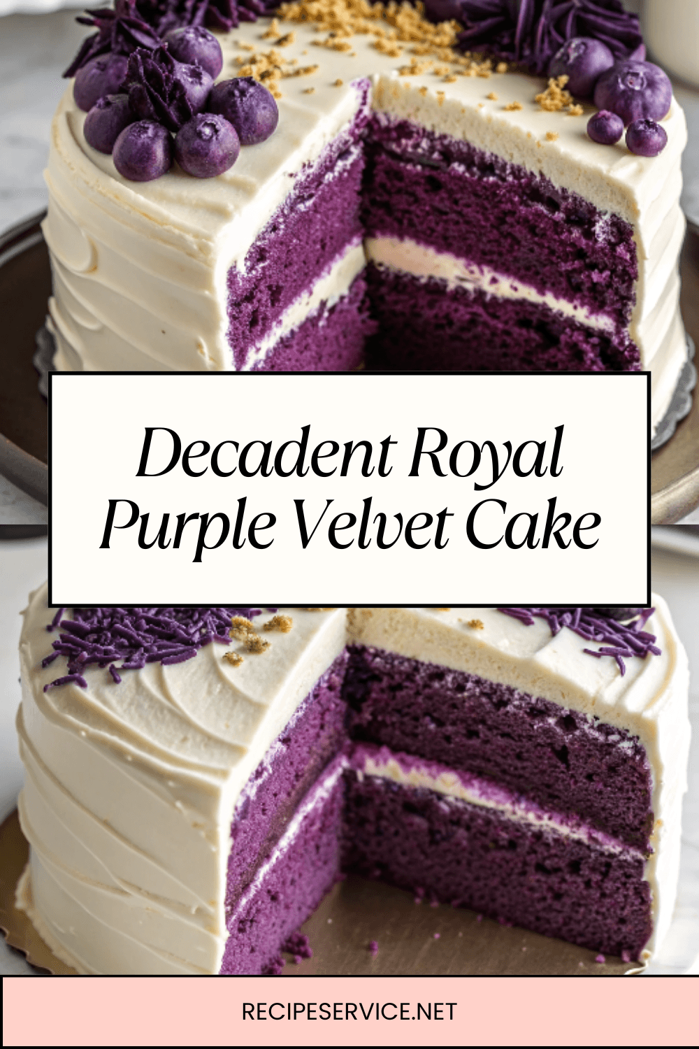 Decadent Royal Purple Velvet Cake – A Dessert to Impress