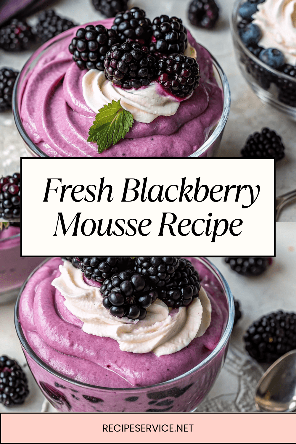 Fresh Blackberry Mousse Recipe – Light, Creamy & Bursting with Summer Berries