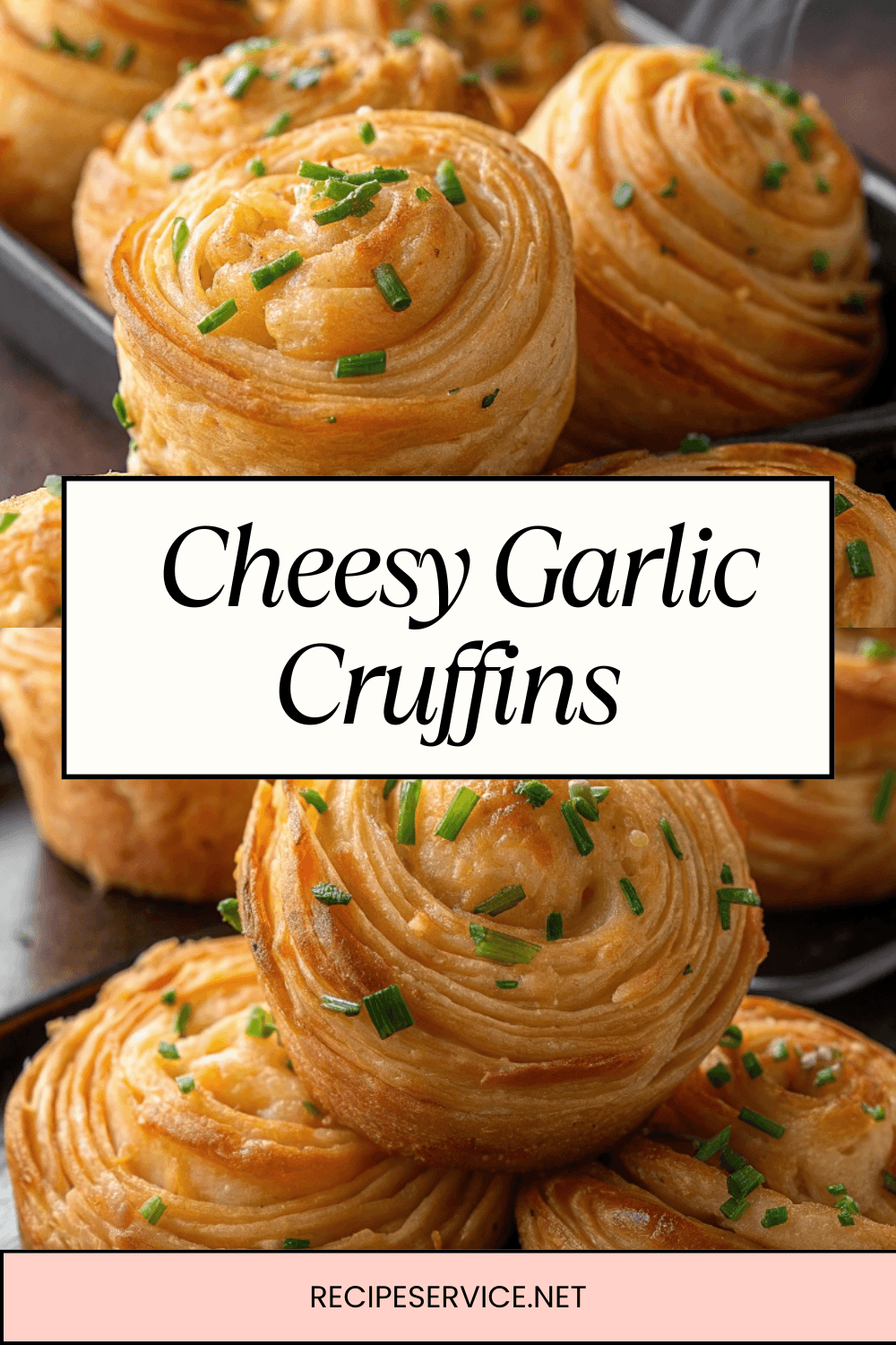 Cheesy Garlic Cruffins | Flaky, Buttery & Irresistibly Savory Rolls
