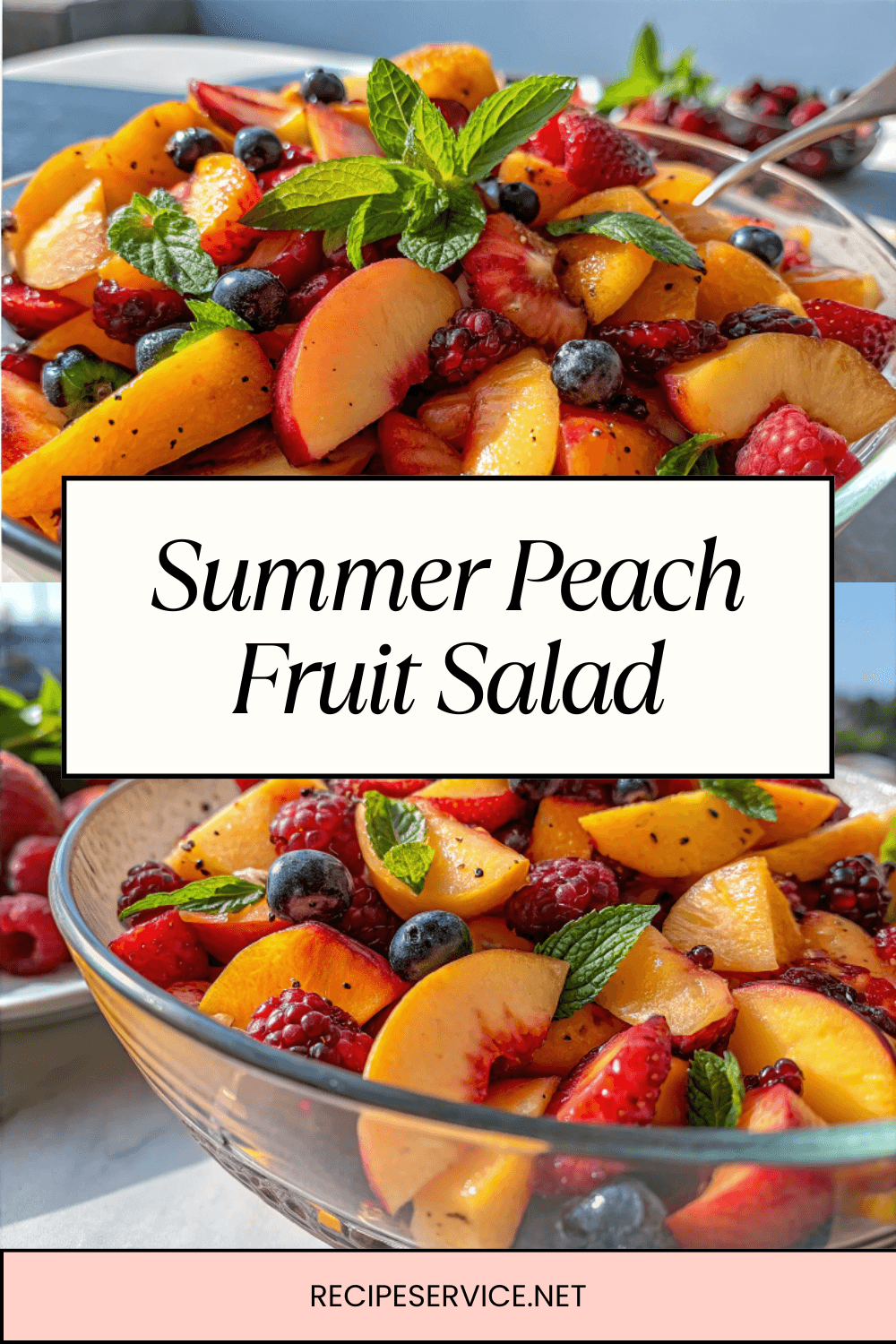 Summer Peach Fruit Salad – Light, Juicy & Perfect for Hot Days