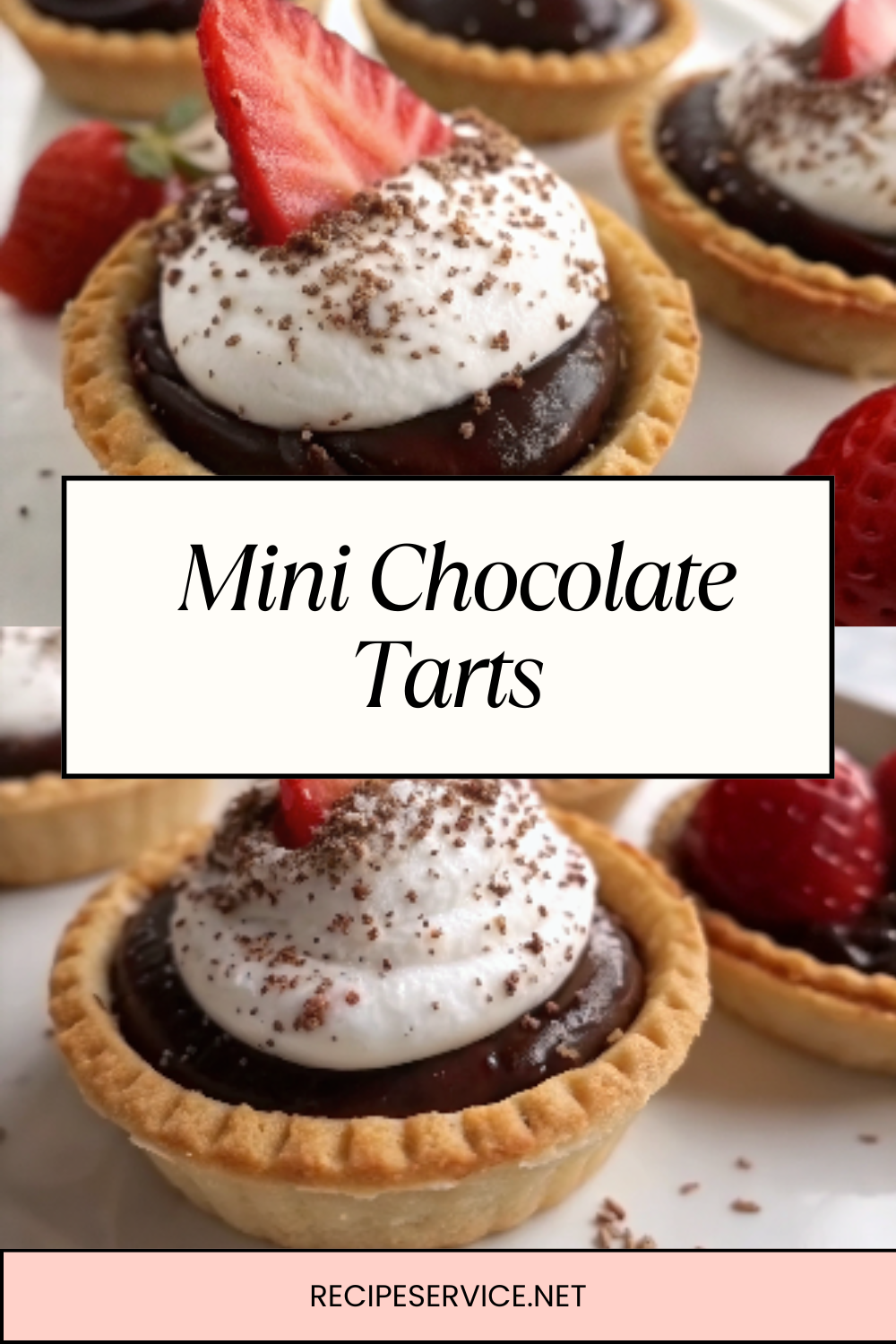 Mini Chocolate Tarts (Made in a Muffin Pan!) | Rich, Elegant & Perfectly Bite-Sized