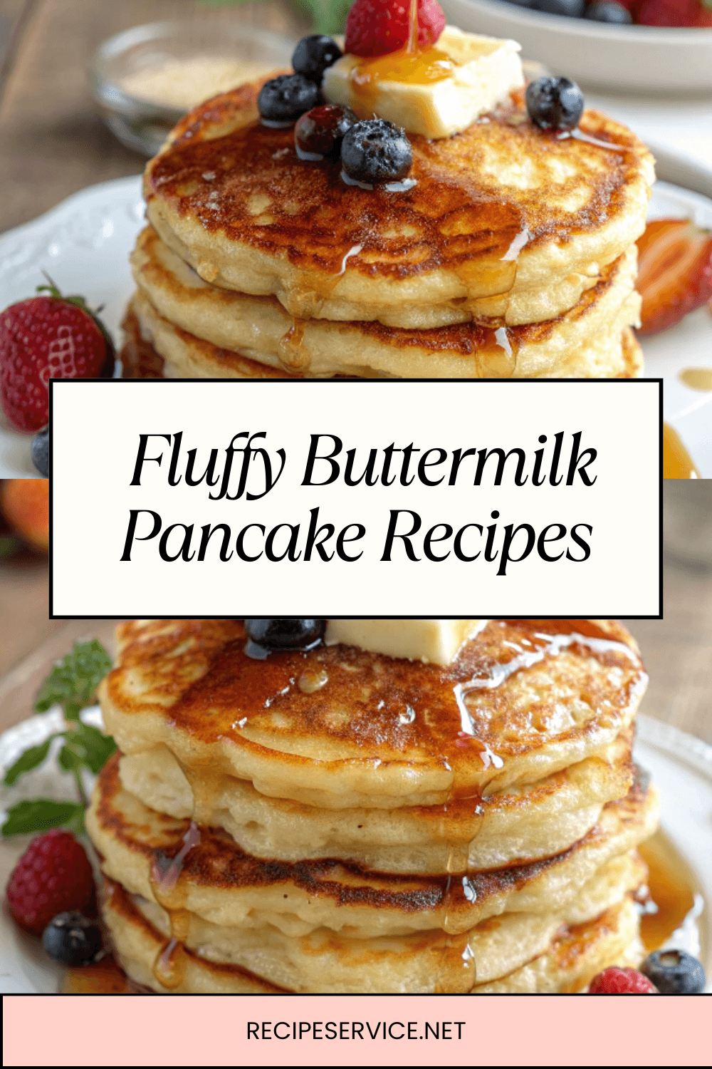 Fluffy Buttermilk Pancake Recipes with Sweet Maple Syrup – Soft, Tender & Classic Breakfast Bliss