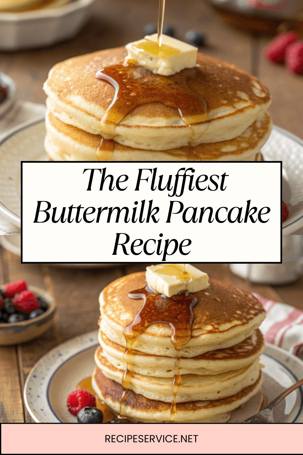 Pancake Breakfast Ideas: The Fluffiest Buttermilk Pancake Recipe – Soft, Tender & Irresistible