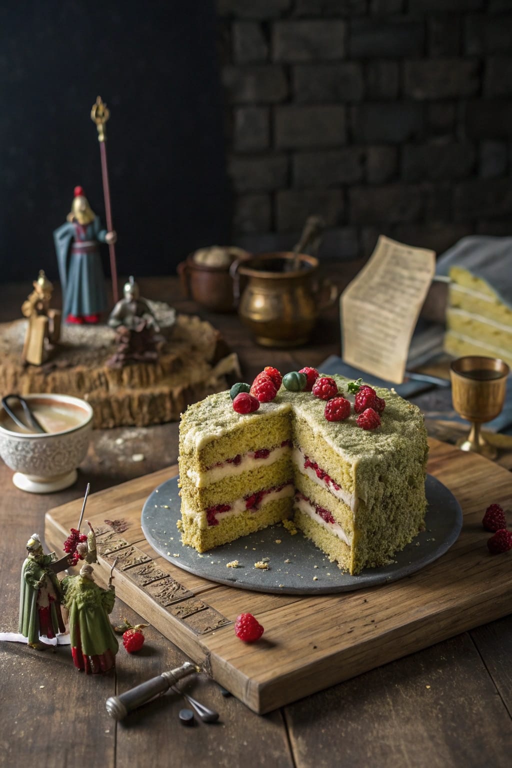 Pistachio Raspberry Cake – A Game of Thrones-Inspired Delight Fit for a King’s Pocket Feast!