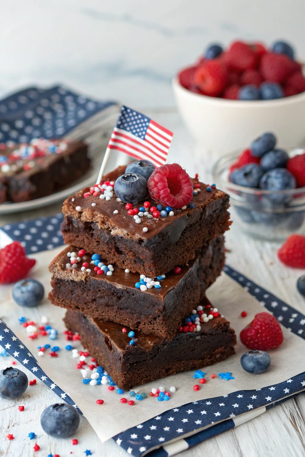 The Best 4th of July Brownies EVER – Fudgy, Rich & Perfectly Patriotic
