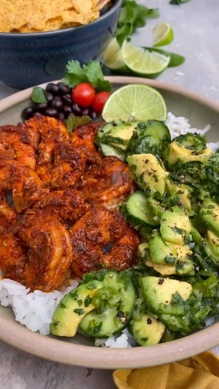 Chili Lime Shrimp Bowls – Zesty, Juicy, and Perfect for Meal Prep