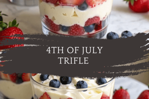 🇺🇸 Red, White, and Blue 4th of July Trifle – Fourth of July Desserts for a Crowd