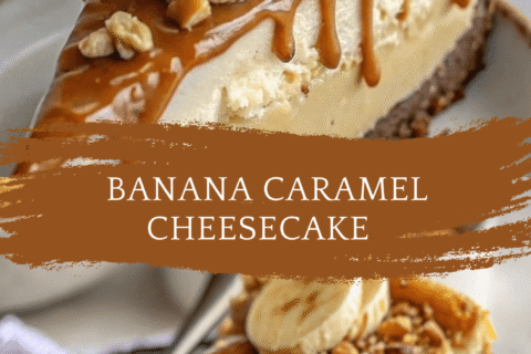 Banana Caramel Cheesecake with Roasted Peanuts – A Creamy, Crunchy, Irresistible Dessert