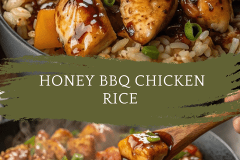 Honey BBQ Chicken Rice – A Sweet & Savory One-Pan Wonder