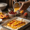 Super Easy Peach Cobbler Recipe – Golden, Buttery, and Irresistible