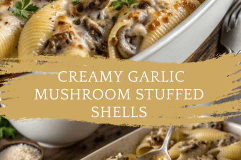 Creamy Garlic Mushroom Stuffed Shells – The Ultimate Comfort Food