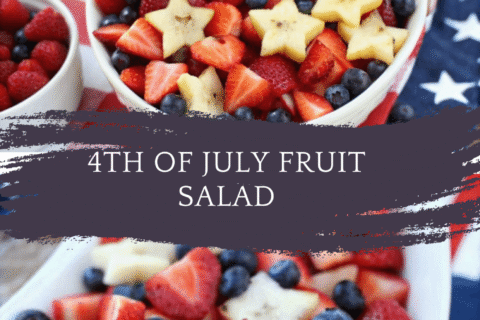 4th of July Fruit Salad – A Juicy, Festive, Red, White & Blue Treat