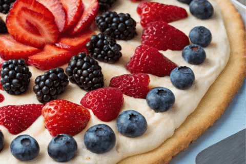 July 4th Fruit Pizza – A Sweet Celebration of Red, White, and Blue