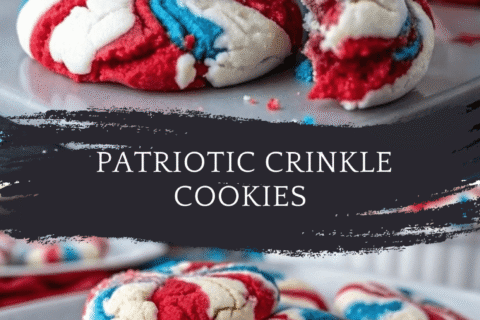 Patriotic Crinkle Cookies with a Butter-Rich Base and One Unexpected Twist