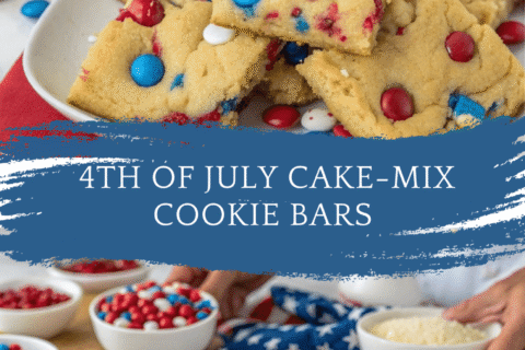 4th of July Cake-Mix Cookie Bars – Festive, Easy, and Only 4 Ingredients!