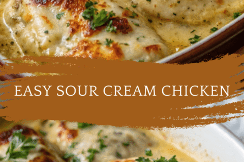 Easy Sour Cream Chicken – Creamy, Cheesy, and Delicious